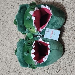 Kids Cat and Jack Dinosaur Slippers!! NWT!